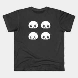 Panda Emoji Expressions Kids T-Shirt